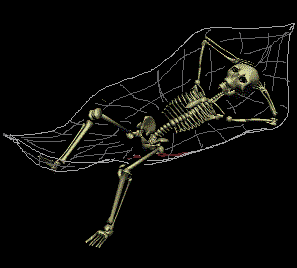 skeleton relaxing